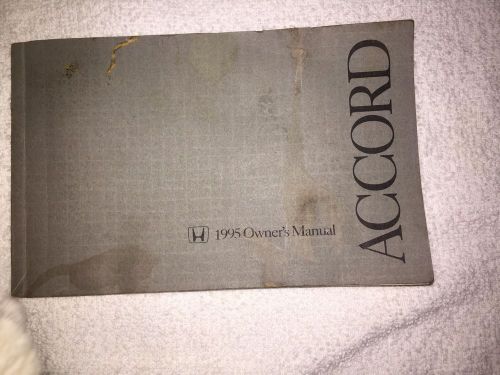 1995 honda accord sedan owners manual user guide reference operator book