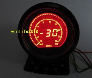 Lcd two color cars autos turbo boost gauge digital auto gauge meter 2.5&#039;&#039; 60mm