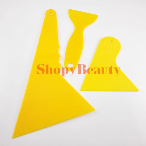 3pcs/set car auto window windshield tint film scraper cleaning tool plastic