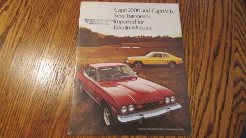 1973 capri sales brochure