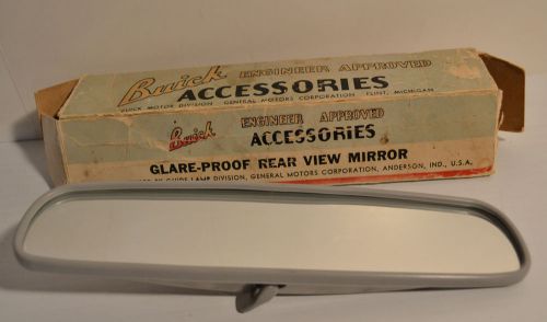 Vtg buick gm approved glare-proof rear view mirrow (unused)