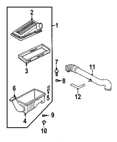 Jeep 53030615 genuine oem vent tube