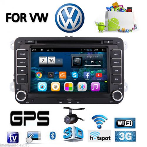 2din android 4.4 wifi-3g gps car dvd player fm for vw passat jetta skoda golf cc