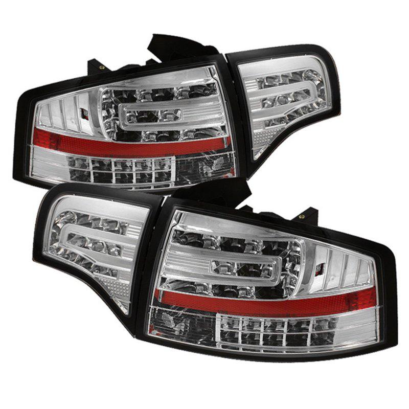 Spyder auto chrome led tail lights audi a4 2005-2008 plug and play