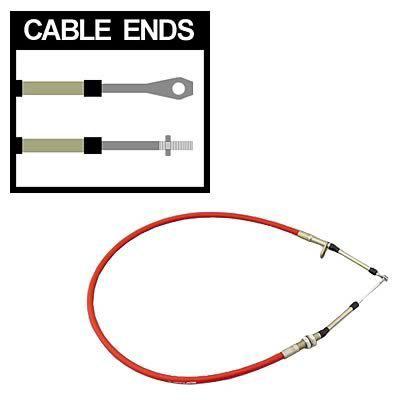 B&m 80832 shifter cable 4 ft. length eyelet/threaded ends red each