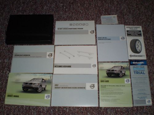 2012 volvo xc90 complete suv owners manual books guide case all models