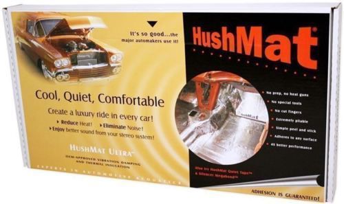 Hushmat 10300trunk kit - stealth black foil - 10 sheets 12&#034; x 23&#034; each - 19 sq.
