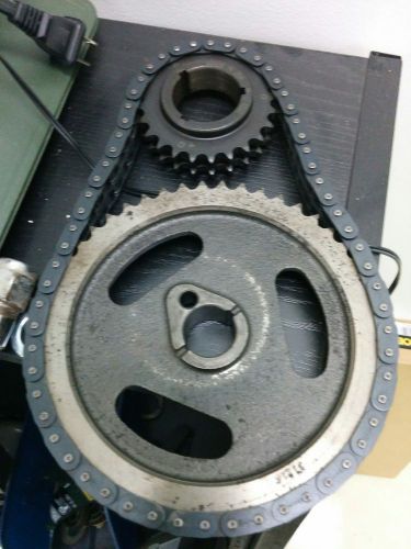 Ford 351 cleveland double roller timing chain and gear set - excellent