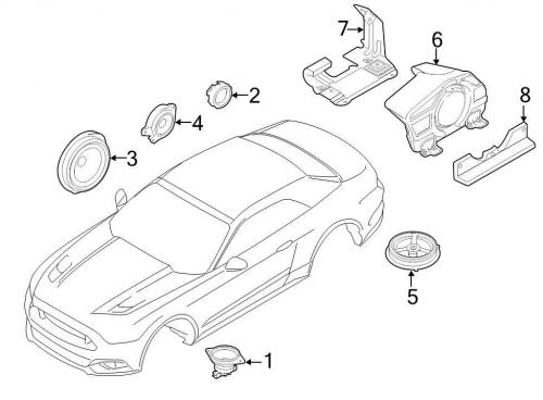 Ford oem speaker cover fr3z18b947a image 8