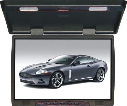 Tview t206ir 20&#034; thin flip down tft car / truck video monitor / ir transmitter