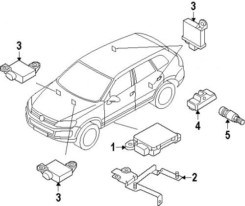 Volkswagen\audi 7pp907275f genuine oem tpms sensor