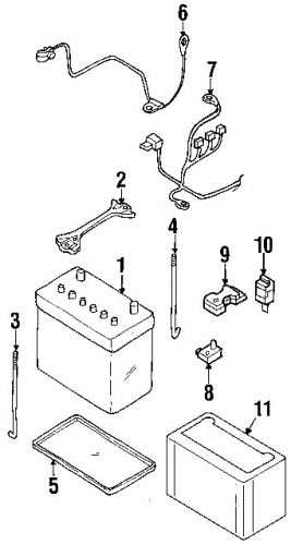 Nissan 240804s100 genuine oem negative cable