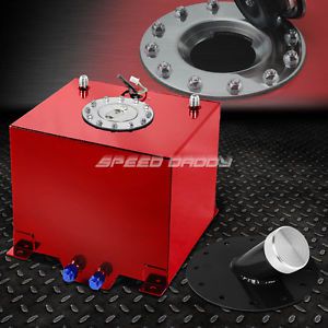 5 gallon/18.8l red coat aluminum fuel cell tank+level sender+45° filler neck+cap