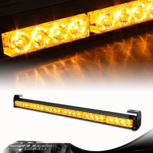 Amber 27 inch led traffic adviser emergency hazard caution strobe light bar