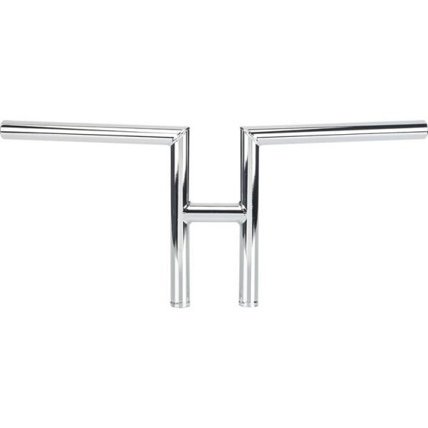 Biltwell inc. chrome 1" h-bar handlebars for pre-82 harley models