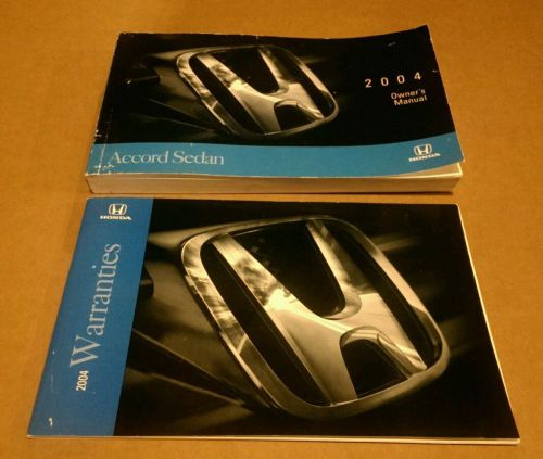 04 2004 honda accord sedan owners manual oem guide books set