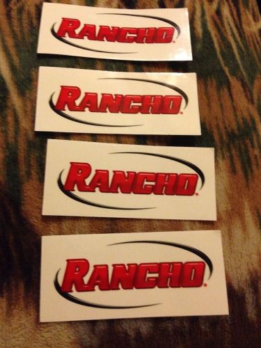 Rancho decal sticker lot of 4