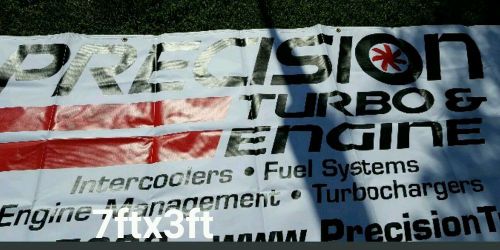 Precision turbo and engine banner