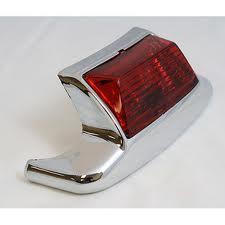 Rear fender tip light red for harley flh flht flstc 