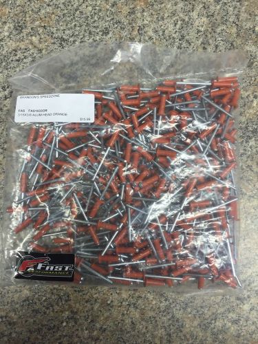 Orange 250 premium race 3/16 pop rivets small imca dirt oval track