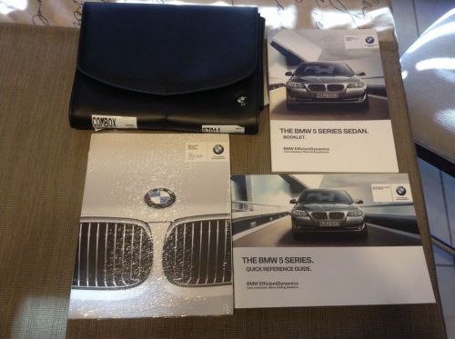 2013 bmw 5 series owner&#039;s manual with case