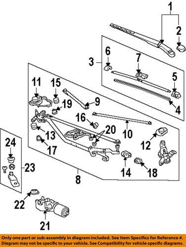 Honda oem 76630-sva-a04 wiper blade/windshield wiper blade