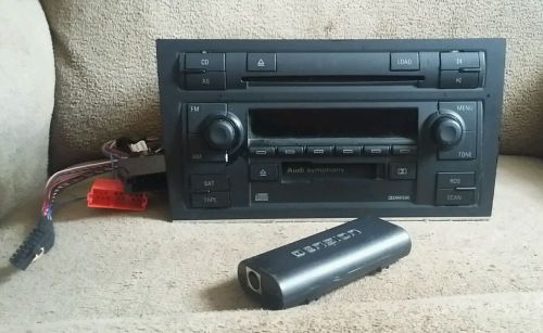Audi a4 symphony 2 car stereo 8e0 035 195 h with dension ipod adaptor &amp; cabling!