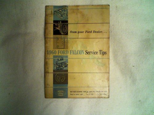 1960 ford falcon service tips brochure from dealers