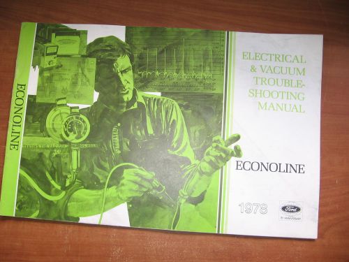 1978 ford econoline van wiring electrical vacuum repair manual trouble shooting