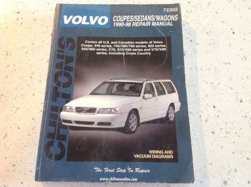 Chilton&#039;s volvo 1990-98 repair manual