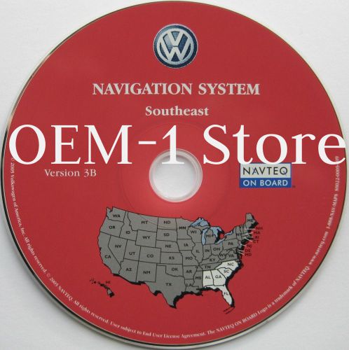 2004 vw volkswagen touareg navigation map 2005 cd 9 southeast al ga fl sc nc oem