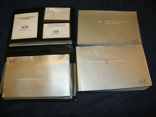 2009 infiniti qx56 qx 56 owners manual with case and navigation inf165