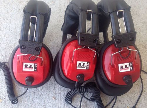 Racing electronics by uniden 3 headsets rt-24 and re-24