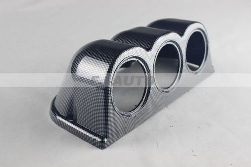 Good sale 52mm black carbon dash mount gauge pod holder for honda civic ef eg ek