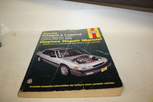 Acura integra &amp; legend haynes repair manual