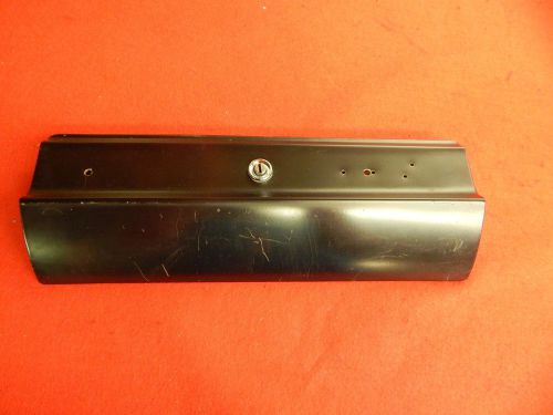 Used 63 ford galaxie 500 black glove box door panel c3az-6206024-a