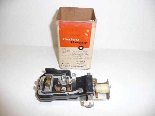 Nos gm oem 1955-57 corvette headlight switch 1995082 d1514 delco remy