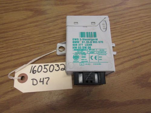 02 bmw 330i anti-theft immobilizer control #6905670 oem 1605032 d47