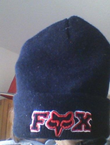 Fox racing beanie black warm knit hat