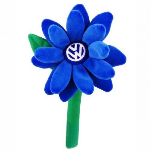 Vw beetle volkswagen blue plush daisy flower oem original driver gear sealed new