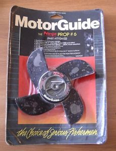 Motorguide #tt124-02 ninja prop #6 troll trolling motor 4 blade propeller nos