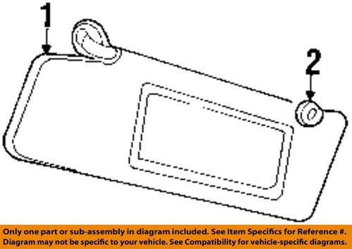 Chrysler oem pz30ybpad interior-roof-sunvisor support