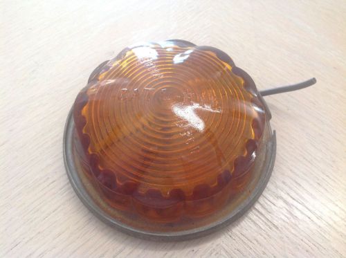 Vintage clearance lamp cats eye amber glass travel trailer camper marker light