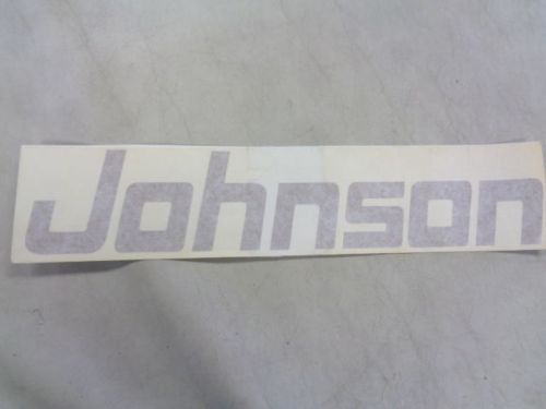 Johnson decal gold / glitter 17 1/4&#034; x 3 1/2&#034; marine boat