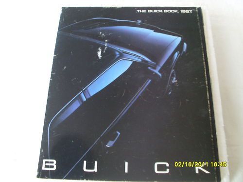 The buick buyer&#039;s guide 1987  showroom sales brochure