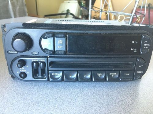 Diamler chrysler oem cd player / radio part  # p56038589am