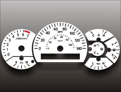 White face gauge kit fits 2004-2007 nissan titan armada dash instrument cluster