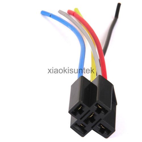 Car 12v dc 40a amp relays harness socket 5pin 5 wire