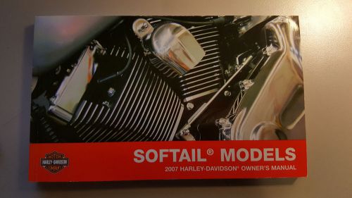 2007 softail manual &amp; technical literature owners kit -flstf-fxst-fxstsc-flstn