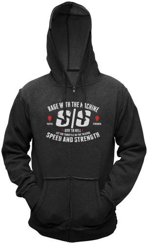 Speed &amp; strength men&#039;s rage with the machine pullover hoody sweatshirt 2x-large